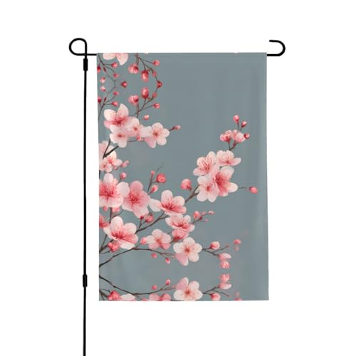 Rote Blumen, lebendiger Allover-Druck, wetterfestes Polyester, perfekt für Terrasse, Hof oder Gartendekoration von RTCVXZDSA