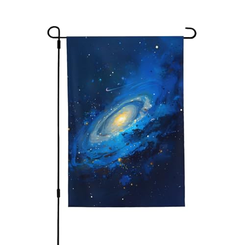 Rotierende Sternenhimmel-Flagge mit lebendigem Allover-Druck, wetterfestes Polyester, perfekt für Terrasse, Hof oder Gartendekoration von RTCVXZDSA
