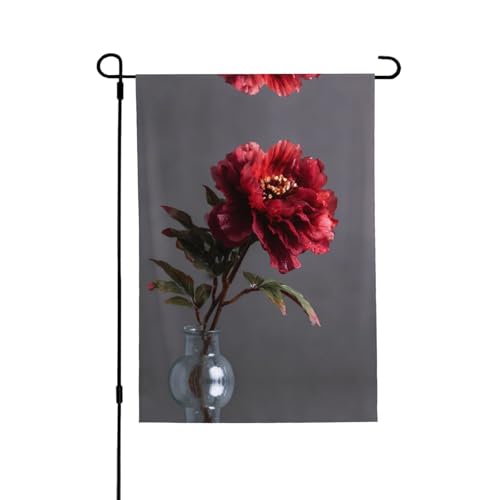 Schöne Blumen-Flagge mit lebendigem Allover-Druck, wetterfestes Polyester, perfekt für Terrasse, Hof oder Gartendekoration Schöne Blumen-Flagge mit lebendigem Allover-Druck, wetterfestes Polyester, perfekt für Terrasse, Hof oder Gartendekoration von RTCVXZDSA