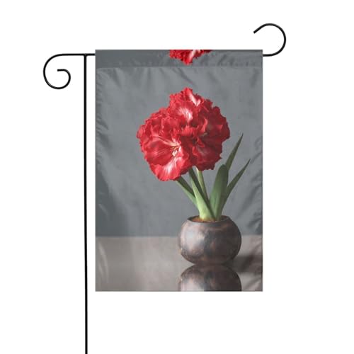 Schöne Blumen-Gartenflagge, 30,5 x 45,7 cm, lebendige, doppelseitige Outdoor-Flagge für Höfe, Gärten, Terrassen und Rasenflächen von RTCVXZDSA
