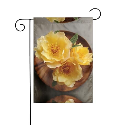 Schöne Blumen-Gartenflagge, 30,5 x 45,7 cm, lebendige, doppelseitige Outdoor-Flagge für Höfe, Gärten, Terrassen und Rasenflächen Schöne Blumen-Gartenflagge, 30,5 x 45,7 cm, lebendige, doppelseitige Outdoor-Flagge für Höfe, Gärten, Terrassen und Rasenflächen von RTCVXZDSA