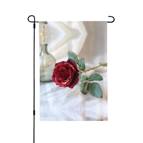 Schöne Rosen mit lebendigem Allover-Druck, wetterfestes Polyester, perfekt für Terrasse, Hof oder Gartendekoration von RTCVXZDSA