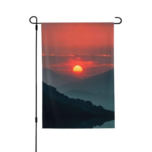Sunrise Vibrant Allover-Print Flagge – wetterfestes Polyester, perfekt für Terrasse, Hof oder Gartendekoration Sunrise Vibrant Allover-Print Flagge – wetterfestes Polyester, perfekt für Terrasse, Hof oder Gartendekoration von RTCVXZDSA