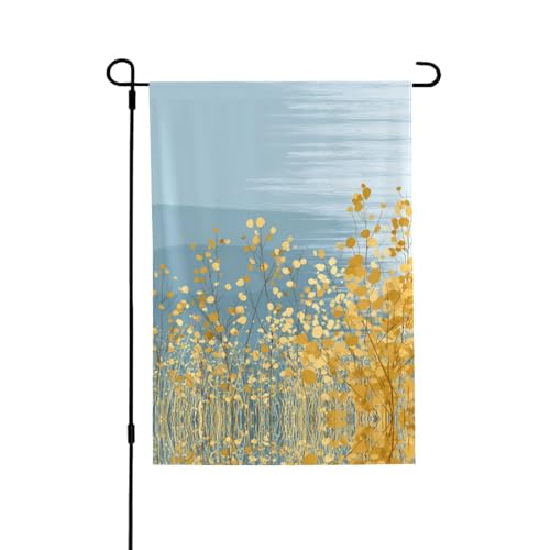 The Reeds By The Lake Vibrant Allover-Print Flagge, wetterfestes Polyester, perfekt für Terrasse, Hof oder Garten Dekoration von RTCVXZDSA