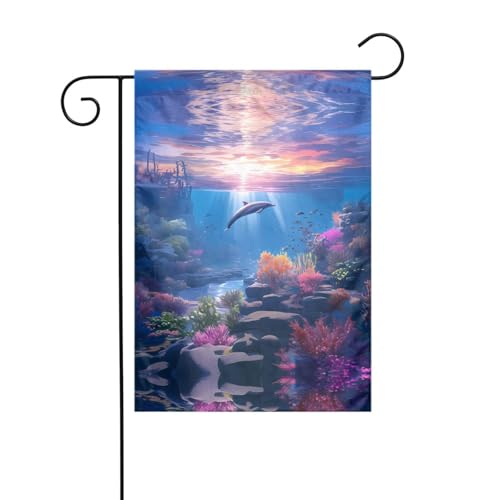 The Underwater World Gartenflagge, 30,5 x 45,7 cm, lebendige, doppelseitige Outdoor-Flagge für Höfe, Gärten, Terrassen und Rasen The Underwater World Gartenflagge, 30,5 x 45,7 cm, lebendige, doppelseitige Outdoor-Flagge für Höfe, Gärten, Terrassen und Rasen von RTCVXZDSA