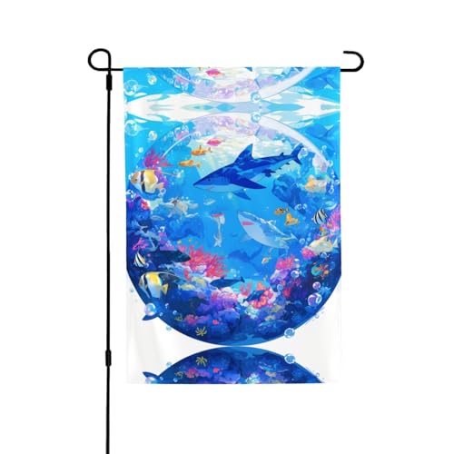 The Underwater World Vibrant Allover-Print Flagge, wetterfestes Polyester, perfekt für Terrasse, Hof oder Garten Dekoration The Underwater World Vibrant Allover-Print Flagge, wetterfestes Polyester, perfekt für Terrasse, Hof oder Garten Dekoration von RTCVXZDSA