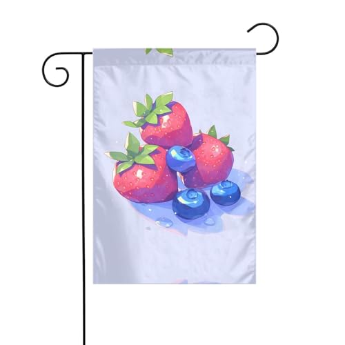 Vibrant Fruits Gartenflagge, 30,5 x 45,7 cm, lebendige, doppelseitige Outdoor-Flagge für Höfe, Gärten, Terrassen und Rasen Vibrant Fruits Gartenflagge, 30,5 x 45,7 cm, lebendige, doppelseitige Outdoor-Flagge für Höfe, Gärten, Terrassen und Rasen von RTCVXZDSA