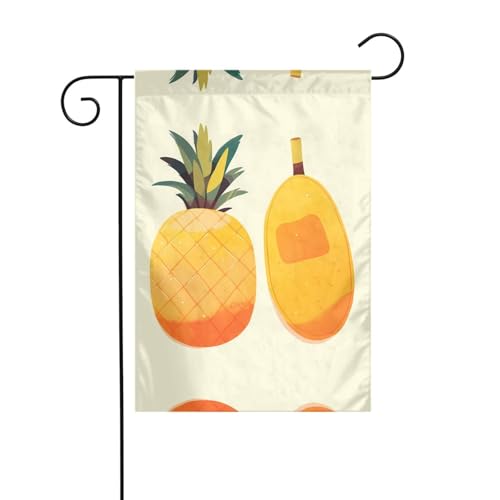 Vibrant Fruits Gartenflagge, 30,5 x 45,7 cm, lebendige, doppelseitige Outdoor-Flagge für Höfe, Gärten, Terrassen und Rasen Vibrant Fruits Gartenflagge, 30,5 x 45,7 cm, lebendige, doppelseitige Outdoor-Flagge für Höfe, Gärten, Terrassen und Rasen von RTCVXZDSA