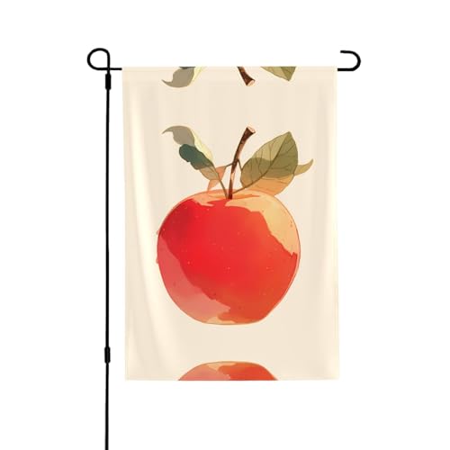 Vibrant Fruits Vibrant Allover-Print Flagge – wetterfestes Polyester, perfekt für Terrasse, Hof oder Gartendekoration von RTCVXZDSA