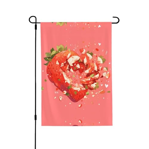 Vibrant Fruits Vibrant Allover-Print Flagge – wetterfestes Polyester, perfekt für Terrasse, Hof oder Gartendekoration von RTCVXZDSA