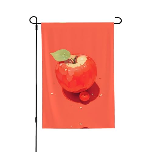 Vibrant Fruits Vibrant Allover-Print Flagge – wetterfestes Polyester, perfekt für Terrasse, Hof oder Gartendekoration von RTCVXZDSA
