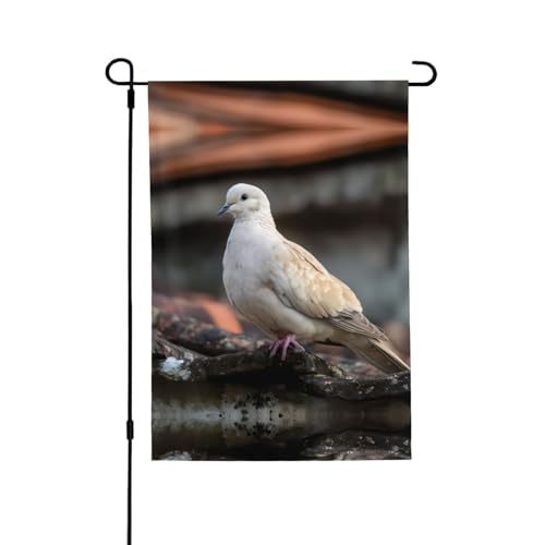 Vogel lebendige Allover-Druck-Flagge, wetterfestes Polyester, perfekt für Terrasse, Hof oder Gartendekoration von RTCVXZDSA