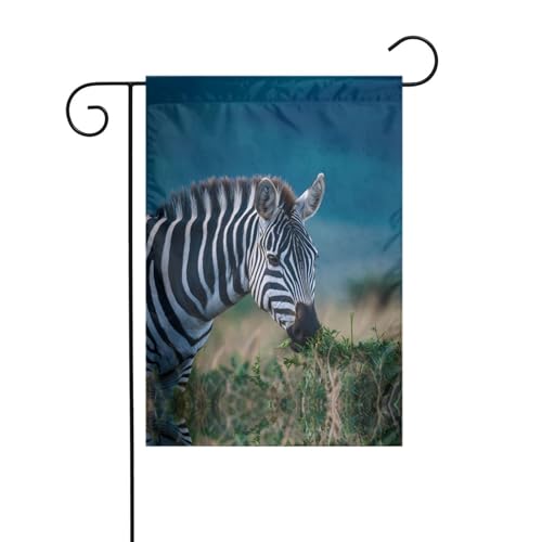 Zebra-Gartenflagge, 30,5 x 45,7 cm, lebendige, doppelseitige Outdoor-Flagge für Höfe, Gärten, Terrassen und Rasen Zebra-Gartenflagge, 30,5 x 45,7 cm, lebendige, doppelseitige Outdoor-Flagge für Höfe, Gärten, Terrassen und Rasen von RTCVXZDSA