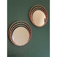 Wandspiegel - Holzringe Rahmenset von RTCraftDesigns