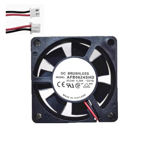 Lüfter für DELTA AFB0624SHD-CU1Q 60 x 60 x 10 mm DC 24 V 0,20 A 2-Leiter Neu Lüfter für DELTA AFB0624SHD-CU1Q 60 x 60 x 10 mm DC 24 V 0,20 A 2-Leiter Neu von RTDPART