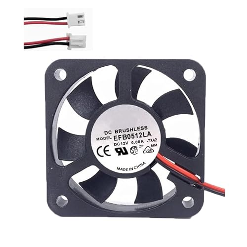 Lüfter für DELTA EFB0512LA-7X42 50 x 50 x 10 mm DC 12 V 0,08 A 2-Leiter Neu Lüfter für DELTA EFB0512LA-7X42 50 x 50 x 10 mm DC 12 V 0,08 A 2-Leiter Neu von RTDPART