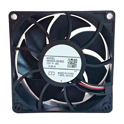Lüfter für NMB 08025DA-12Q-BLD 80 x 80 x 25 mm 12 VDC 0,82 A 3-Leiter Neu von RTDPART