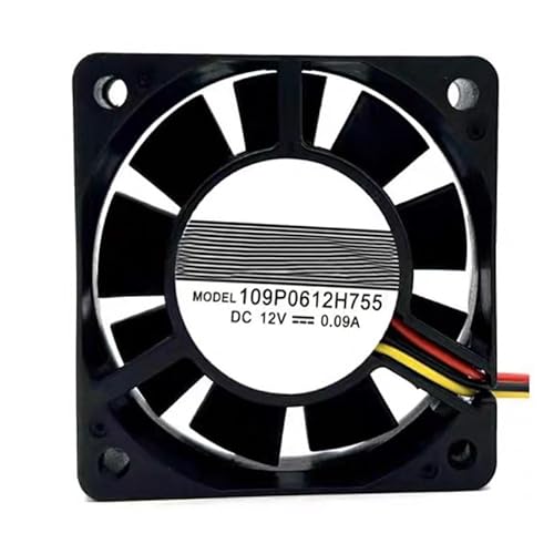 RTDPART Lüfter für SANYO Denki 60 109P0612H755 60 x 60 x 15 mm DC 12 V 0,09 A 3-Leiter Neu von RTDPART