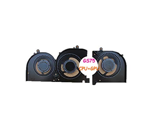 RTDPART Laptop-CPU-GPU-Lüfter Für MSI GS75 P75 MS-17G1 MS-17G2 BS5005HS-U3I BS5005HS-U3J 17G1-G-CW 17G1-G-CCW von RTDPART