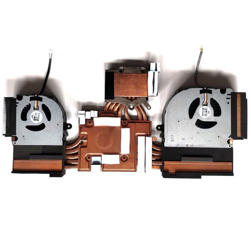 RTDPART Laptop-CPU- und GPU-Lüfter und Kühlkörper Für Tuxedo Book XUX7 Gen10 DC12V 0.55A von RTDPART