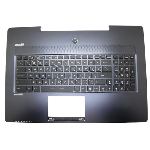 RTDPART Laptop Dunkelblaue Handauflage & AR-Hintergrundbeleuchtung Schwarze Tastatur für MSI GS72 6QC 6QD 6QE Arabia AR Kein Touchpad Neu RTDPART Laptop Dunkelblaue Handauflage & AR-Hintergrundbeleuchtung Schwarze Tastatur für MSI GS72 6QC 6QD 6QE Arabia AR Kein Touchpad Neu von RTDPART