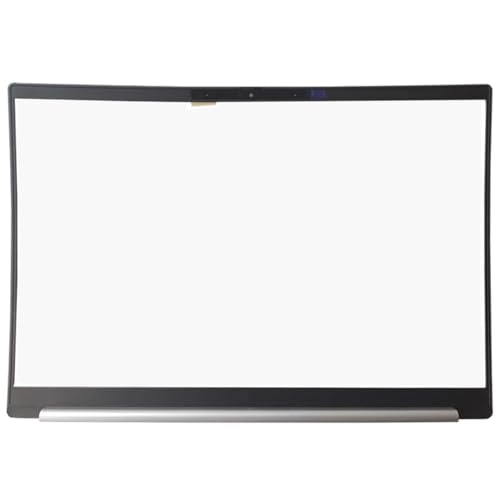 RTDPART Laptop-LCD-Blende für HP Pavilion Plus 16-AB0000 16T-AB000 N63206-001 Schwarz mit silberner Scharnierabdeckung von RTDPART