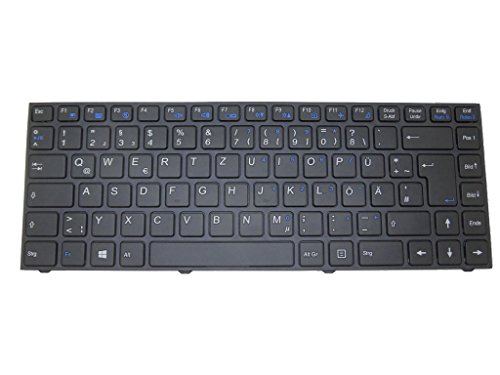 RTDPART Laptop-Tastatur für CLEVO W940AU W940AU-T W940JU W940KU W940BU W940LU W940SU W940SU1 W940SU2 W940TU W940TU-L Deutsch GR Schwarzer Rahmen Neu von RTDPART