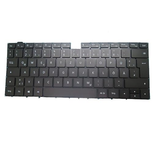 RTDPART Laptop -Tastatur für Huawei MATEBOOK 14 2020 KLVC-WAI9L KLVC-WDH9L Schwarzer Deutsch Gr Mit Hintergrundbeleuchtung von RTDPART
