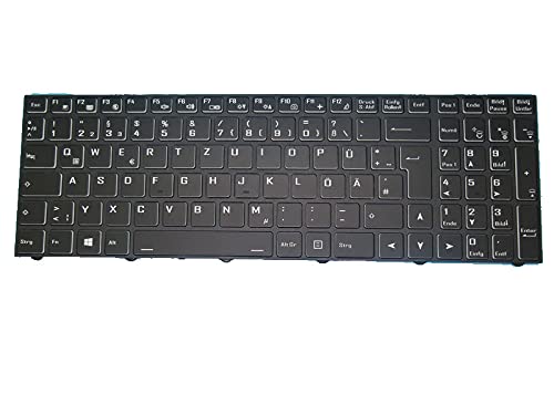 RTDPART Laptop-Tastatur für Nexoc G1525 German GR mit Rahmen mit Hintergrundbeleuchtung von RTDPART