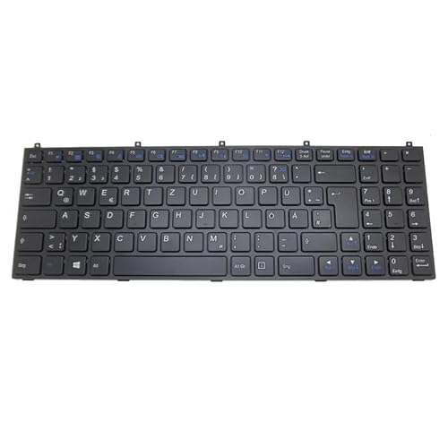 RTDPART Laptop-Tastatur für Terra Mobile 1712 German GR mit schwarzem Rahmen von RTDPART