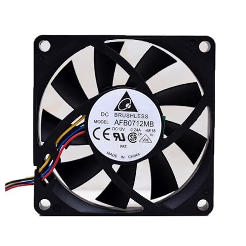 RTDPART Lüfter für Delta AFB0712MB-6E18 DC 12 V 0,24 A 2-Leiter Neu von RTDPART