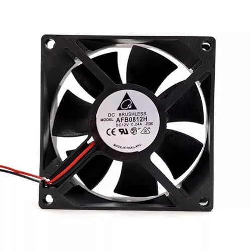 RTDPART Lüfter für Delta AFB0812H-R00 DC12V 0,24A 2-Leiter Neu von RTDPART