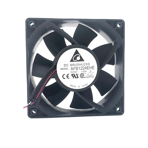 RTDPART Lüfter für Delta AFB1224EHE-C DC24V 1,05A 2-Leiter Neu von RTDPART