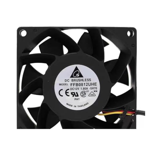 RTDPART Lüfter für Delta FFB0812UHE-5H70 DC12V 1,80A 3-Leiter Neu von RTDPART