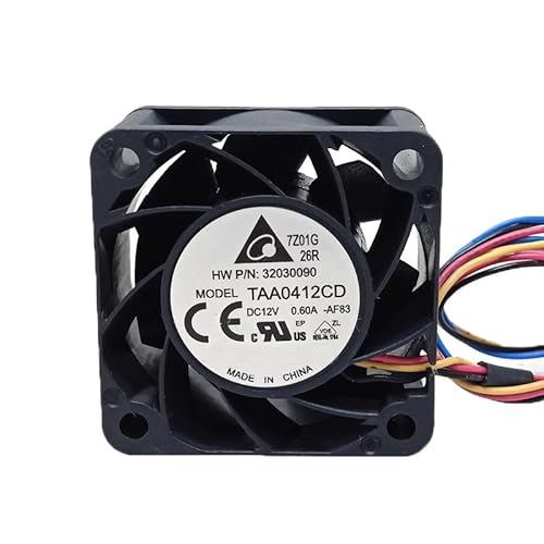RTDPART Lüfter für Delta TAA0412CD-AF83 DC12V 0,60A 4-Leiter Neu von RTDPART