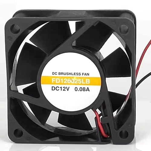 RTDPART Lüfter für YSTECH FD126025LB DC12V 0.08A 6025 Neue von RTDPART