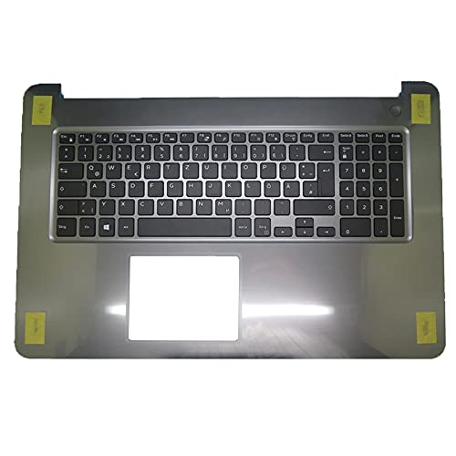 Laptop Handballenauflage für Dell Inspiron 17 5765 5767 P32E 04CFRC 4CFRC 0VC4F2 VC4F2 Grau mit Deutschland GR Tastatur ohne Hintergrundbeleuchtung neu von RTDpart