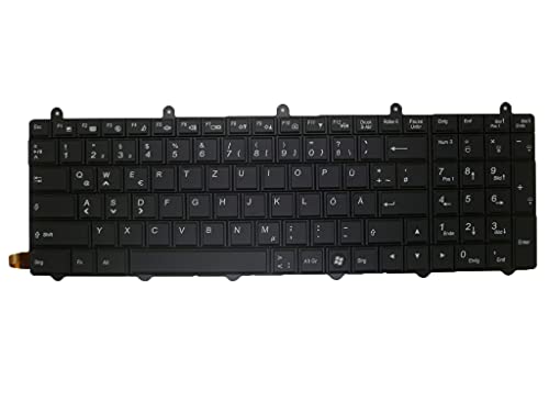 RTDPART Laotop Tastatur für Schenker XMG P722 Pro Deutschland GR mit Hintergrundbeleuchtung Schwarz Neu von RTDPART