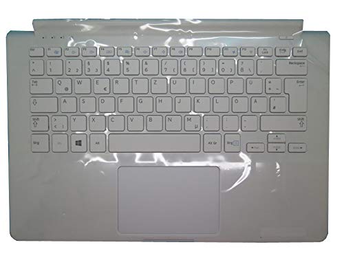 RTDPART Laptop PalmRest & Tastatur Für Samsung NP915S3G NP910S3G NP905S3G 915S3G 910S3G 905S3G Deutschland GR BA75-04676C Mit Touchpad-Lautsprecher Weiß Neu von RTDPART