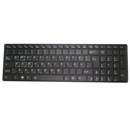 RTDPART Laptop-Tastatur für Gigabyte P35G V2 P35G V2-5 P35K P35K V3 P35W V2 P35W V3 P35W V4 P35W V5 Deutsch GR mit schwarzem Rahmen und Hintergrundbeleuchtung von RTDPART