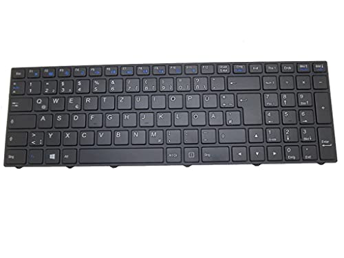 RTDPART Laptop-Tastatur für Terra Mobile 1513P Deutsch GR mit schwarzem Rahmen von RTDPART