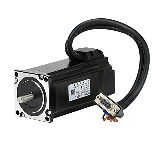 Rtelligent 57AM30ED Nema 23 Schrittmotor mit geschlossener Schleife 3 NM 124mm Körperlänge Bipolar 4A mit Encoder-Feedback Arduino-Welle 8mm für 3D-Druck/CNC-Lasermaschine von RTELLIGENT