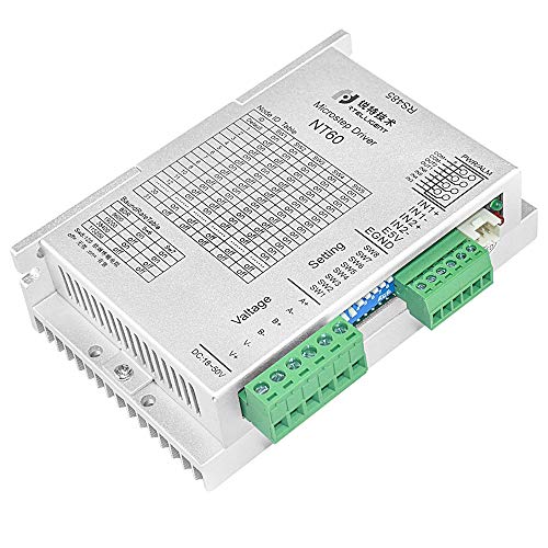 Rtelligent NT60 Modbus RTU Schrittmotor Treiber mit RS485-Kommunikation 24-50 V Spannung 5 A 2/3 Phase Nema 23 Schrittmotor Controller Geschlossener und offener Schleife für CNC von RTELLIGENT