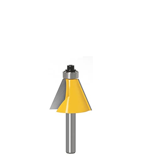 1 Stück 8 mm 6 mm 1/4 12 mm 1/2 Zoll Schaft Fase Fräser 15 Grad Abschrägung Kantenfräser for Holz Woodorking Werkzeugmaschinen(3PCS 6mm) von RTKYYZ