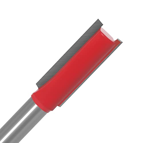 1 stück 1/4 zoll Schaft Gerade Bit Hartmetall Einzelne Doppelflöte Fräser Holz Fräser for Holzbearbeitung Werkzeug(6.35X6.35) von RTKYYZ