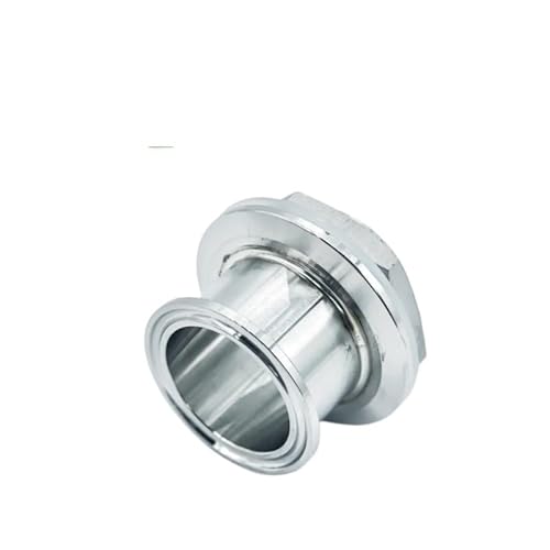 1 stück BSP DN32 DN40 Doppel Ferrule 1,5 "2" Tri Clamp X 1-1/4 "1-1/2" männlichen Sanitär Adapter SS304 Edelstahl Rohr Fitting Homebrew(DN32-K64mm-K50.5mm) von RTKYYZ