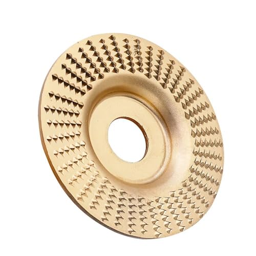 1 stück Holzpolierscheibe Winkelschleifer Scheibe Gestaltung Schnitzerei Schleifen Holz Schleifscheibe Praktisches Schleifwerkzeug aus Kohlenstoffstahl(1Pcs Flat) von RTKYYZ