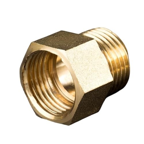 1 stück Messing Fitting F/M M10 M12 M14 M16 M18 M20 M22 Weiblichen Zu Männlichen Gewinde Messing Rohr Anschlüsse kupfer Koppler Adapter Gewinde Joint(M16X1.5-M18X1.5) von RTKYYZ