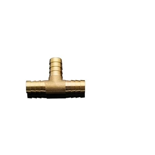 1 stück Messing Splicer Rohr Fitting T Form T Schlauch Barb 4 6 8 10 12 16mm Kupfer Barbed Stecker joint Luft Wasser Öl Koppler Adapter(OD 5mm) von RTKYYZ