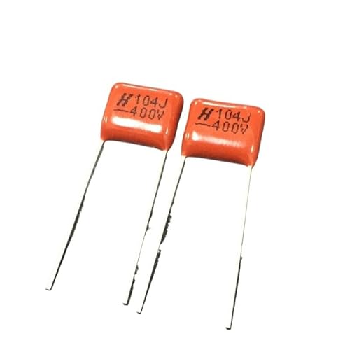 10 Stück CBB-Kondensator 104 400 V 104J 0,1 uF 100 nF P10 CL21 metallisierter Polypropylen-Folienkondensator von RTKYYZ